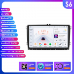 Hizpo Carplay 4G 9-tolline 2Din Android 13 Autode Multimeediapleier Volkswagen Skoda Octavia Golf 5 6 Touran Passat Polo Jetta jaoks Intelligente Autoradio S6 8Core 6G 64G AI