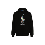 Polo Ralph Lauren S&uuml;gis/Talv 23 Logotr&uuml;kiga Kapuutsiga Pingutusn&ouml;&ouml;riga Pikkade Varrukate Dressipluus Meeste dressipluus Must 710926613-002 M black