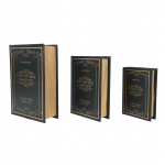 Dekoratiivne vintage raamatukujuline nipsasjakeste hoiukast Dekoratiivsed raamatukarbid kontorimudeli foto jaoks