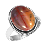 925 Sterling H&otilde;be S&otilde;rmus Naised V&auml;&auml;riskivi K&auml;sitsi Valmistatud Ehted Pulmakink Mookaite Montana Agaat Sammalaga Agaat Okastraadiga Auster Rodoniit Shiva Silm Vintage 10.5