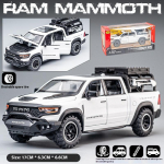 M&otilde;&otilde;tkava 1/32 DODGE Mammoth 1000 TRX Sulamist Pikapi Automudel Valatud Metallist Maastikuauto Mudel Heli ja Valguse Simulatsioon Laste M&auml;nguasi Kingitus valge
