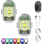 Suure heledusega LED-strobovalgusti 7 v&auml;rvi USB-laetavad juhtmevabad tuled