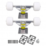 2 tk rula telgede komplekt 4 rattaga alumiiniumisulam 5 tolli amortisatsiooniga longboardi telg jaoks Silver