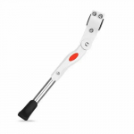 Reguleeritav maanteeratta tugijalg, parkimisraam, maastikuratta tugi, k&uuml;lgmine tugijalg, jalg, universaalsed riistvaratarvikud valge