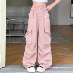 Eksklusiivsed 2025 T&uuml;drukute Suvised Cargop&uuml;ksid: Kerge, Vaba, Laiade s&auml;&auml;rtega stiil keskmistele ja suurtele lastele 130 cm roosa