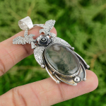 925 Sterling H&otilde;be Ovaalne P&auml;ikesemoss Agate Kivi Pulma-Abikaasa Ripats Ehted