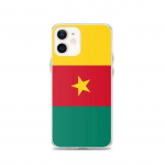 Coque iPhone 12 &ndash; PIXELFORMA &ndash; Drapeau du Cameroun &ndash; T&auml;ielik kaitse &ndash; Silikoonist supp &ndash; Vert