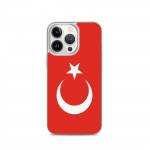 Coque iPhone - Mitmev&auml;rviline - Drapeau Turquie - Supp - Silikoon - Disain Vertikaalne