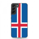 Coque T&eacute;l&eacute;phone &ndash; Samsung &ndash; Galaxy S22 Ultra &ndash; Drapeau Islande &ndash; Souple &ndash; mitmev&auml;rviline