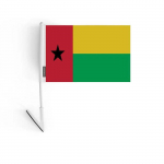 Adh&eacute;sif drapeau - Guin&eacute;e-Bissau - 14 x 21 cm - Pol&uuml;esterresistant - L&eacute;ger - Recto/verso