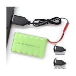 Laetav Ni-MH aku 7,2V 2400mAh AA RC s&otilde;idukitele | &Uuml;hildub WLtoys K989-ga | Kaasas USB-kaabel, roheline roheline