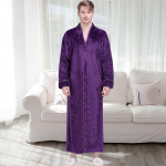 Paari Paksust Flanellist Hommikumantel - Meeste Suur Suurus & Naiste Korallfliis M (80-120 lbs, 150-160 cm)