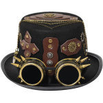 Steampunk Topeltk&uuml;bar Neetidega V&ouml;&ouml; M&uuml;ts Gooti Prillid Vintage Raskeraskust&ouml;&ouml;stuse M&uuml;ts Peakate 58-59cm