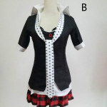 2021 Anime Junko Enoshima Cosplay Dangan-Ronpa Danganronpa Cosplay Kost&uuml;&uuml;mid T&uuml;drukud Naiste vormiriietus Top S&auml;rgi Seelik Peokarneval L