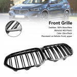 L&auml;ikiv must esik&uuml;lje iluv&otilde;re Grill Sobib BMW X1 F48 F49 2019-2021 Kahe ribiga