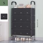 Tolmukindel kingade vitriinkapp, libisemiskindel alus, sahtel kaasas, sobib kollektsioneeritavatele esemetele, spordijalatsitele, hoiustamiseks ja mitmeotstarbeliseks kasutamiseks 5 layers must