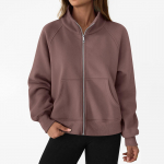 Women's solid-color fashionable long-sleeved top coat M