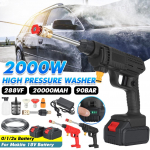 90Bar 2000W Juhtmeta K&otilde;rgsurve Autopesur Laetav Autopesup&uuml;stol Elektriline Vee p&uuml;stol Vahtmasin 18V Aku jaoks Only machine must
