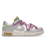 Off-White x Nike Dunk Low Partii 21st of 50 Unisex tossud Sail Neutral-Grey Hyper-Violet DM1602-100 41