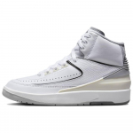 Air Jordan 2 Retro GS White Cement laste tossud Sail Black Cement-Grey DQ8562-100 36.5