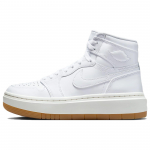 Air Jordan 1 Elevate High SE Valge Kummist Naiste Tossud Seil Kummist-Helepruun FB9894-100 37.5