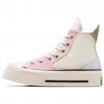 Converse Chuck 70 De Luxe Squared High Stardust Lilac Egret Unisex Tennised Kreem A07599C 36.5