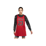 Jordan Logo Hingav &Ouml;koloogiline Tr&uuml;kitud Kootud Varrukateta Kleit Naiste kleidid Punane DO5030-687 S black