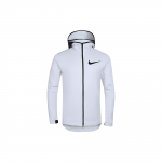 Nike &Uuml;hev&auml;rvilise logoga kapuutsiga pikkade varrukatega jakk Meeste jakid Valge 856439-100 S