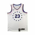 Nike X NBA koost&ouml;&ouml; Philadelphia 76ers Swingman Fan Edition Jimmy Butler varrukateta s&auml;rk Meeste s&auml;rk Valge BQ1173-104 M