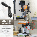 AD23-Puurt&ouml;&ouml;pingi laua k&otilde;rguse t&otilde;stmise v&auml;ntk&auml;epide P/N 1344258 puurt&ouml;&ouml;pingi laua jaoks, 14,5 mm (9/16 tolli) L&auml;bim&otilde;&otilde;t t&otilde;stetav v&otilde;ll must