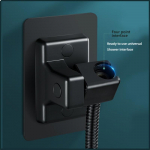 Du&scaron;ipea hoidja Reguleeritav seinale kinnitatav du&scaron;ihoidik Isekleepuv du&scaron;ipea k&auml;eshoitav kronstein Vannitoa tarvikud must