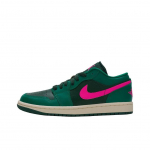 Air Jordan 1 Low Malachite Pink Blast Naiste Tennised Roheline Kookospiim Kuusk DC0774300 37.5