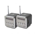 AUX TD-V26 kaasaskantav Mini FM TF Sound Stereo raadiok&otilde;lar 2pcs