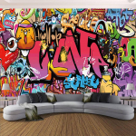3D loov grafitiseina tapeet Lahe grafititapeet Magamistuba Elutuba Spordisaal Grafitiseina paber 200 cm(W) x 140 cm(H)
