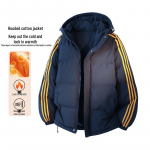 VUUG Men's Winter Thickened Hooded Padded Jacket 3XL