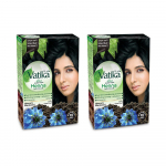 Henna juuksev&auml;rv - Naturaalne must 2 pakki - Vatika Naturals