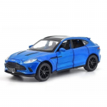 Valatud metallauto mudel 1/32 Aston Martin DBX koos heli ja valgusega Kollektsioneeritav miniatuurauto Laste Poisi Auto M&auml;nguasi Kingitus S&uuml;nnip&auml;ev sinine