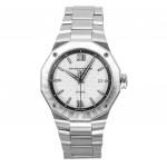 Baume & Mercier Riviera Roostevabast terasest H&otilde;bedane sihver Automaatne M0A10829 100M Meeste k&auml;ekell h&otilde;be