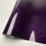 L&auml;ikiv must lilleline s&uuml;sinikkiust auto kleepkile sise- ja v&auml;liskujunduseks 50x150 cm