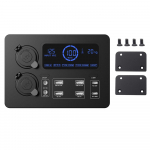 LCD Display Power Box 100W for RVs, SUVs, Boats with LED Lights Portable Control Hub 12V with LED Lights Home decoration Mini Power Box Power Pack
