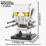MOOXI Mudeliseeria BrickHeadsed Komplekt MOC Klotsid Figuurid Mudel DIY Ehitusklotsid Lastele Haridusm&auml;nguasjad Lastele S&uuml;nnip&auml;evakingitused