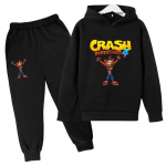 Laste Multikas M&auml;ng Crash Bandicoot Kevad S&uuml;gis Pullover Huppar+P&uuml;ksid 2tk Komplektid Poisid T&uuml;drukud Vabaaja Komplektid Treening&uuml;likonnad 110
