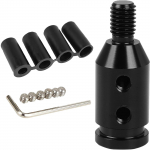 Mirhua 12x1.25 Auto k&auml;igukangi adapter K&auml;igukangi hoova kruviadapter Universaalne auto k&auml;igukangi adapter kruvivaba k&auml;iguvahetaja jaoks (Must) must