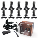 10 Valgust Reguleeritavad USB LED Kappivalgustid 5V Mini Allvalgusti Vitriini Riiuli Leti Veinikapi Garaaži Valgustuseks WARM WHITE