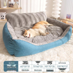 Talvine soe koeravoodi - Eemaldatav ja pestav magamismatt kuldsetele retriiveritele, ideaalne k&otilde;ikideks aastaaegadeks S Small: For pets up to 15 lbs gray