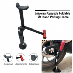 Universal Upgrade Foldable Portable Wheel Lift Support Side Stand Rear Parking Frame Motorcycle with Handle Easy to Use For Black Silver