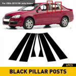 2006-2010 Volkswagen Jetta Sedaan Auto Ukse Piilariposti Liist L&auml;ikiv Uus Must