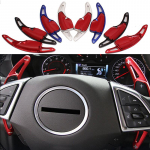 Car Styling for Chevrolet Camaro 6th Gen 2016 2017 2018 aluminum Paddle Shifters Steering Wheel Shift Paddles Decoration Trim punane