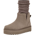 UGG Ultra Mini Sock'd Platvormiga Termilised L&uuml;hikesed Lumisaapad Unisex Hallid Tossud 1170712-SKP 38 hall v&auml;rv
