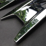 for Mazda 3 Axela 2014-2016, ABS Chrome Rear Fog Light Cover Tail Fog Light Lamp Cover Trim Car Styling Accessories